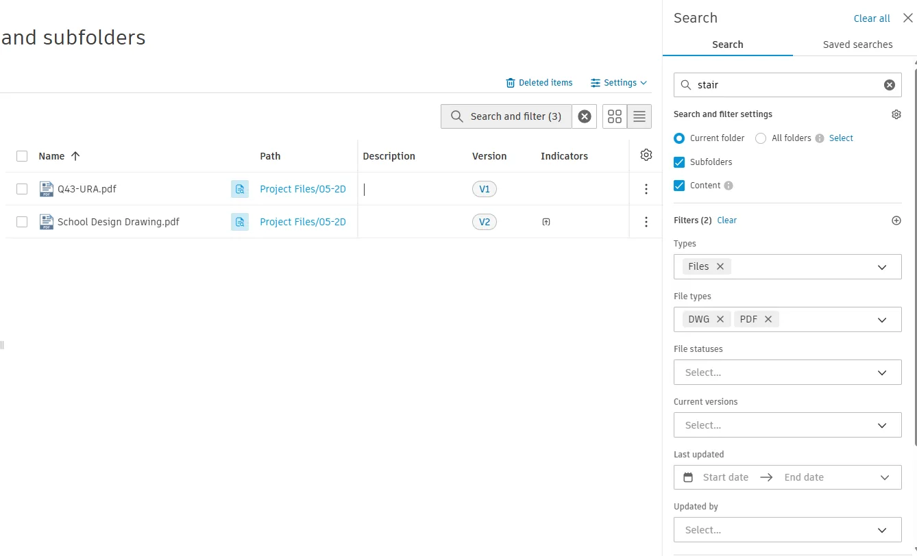 HÌNH SS-09 — Search and filter trong Files